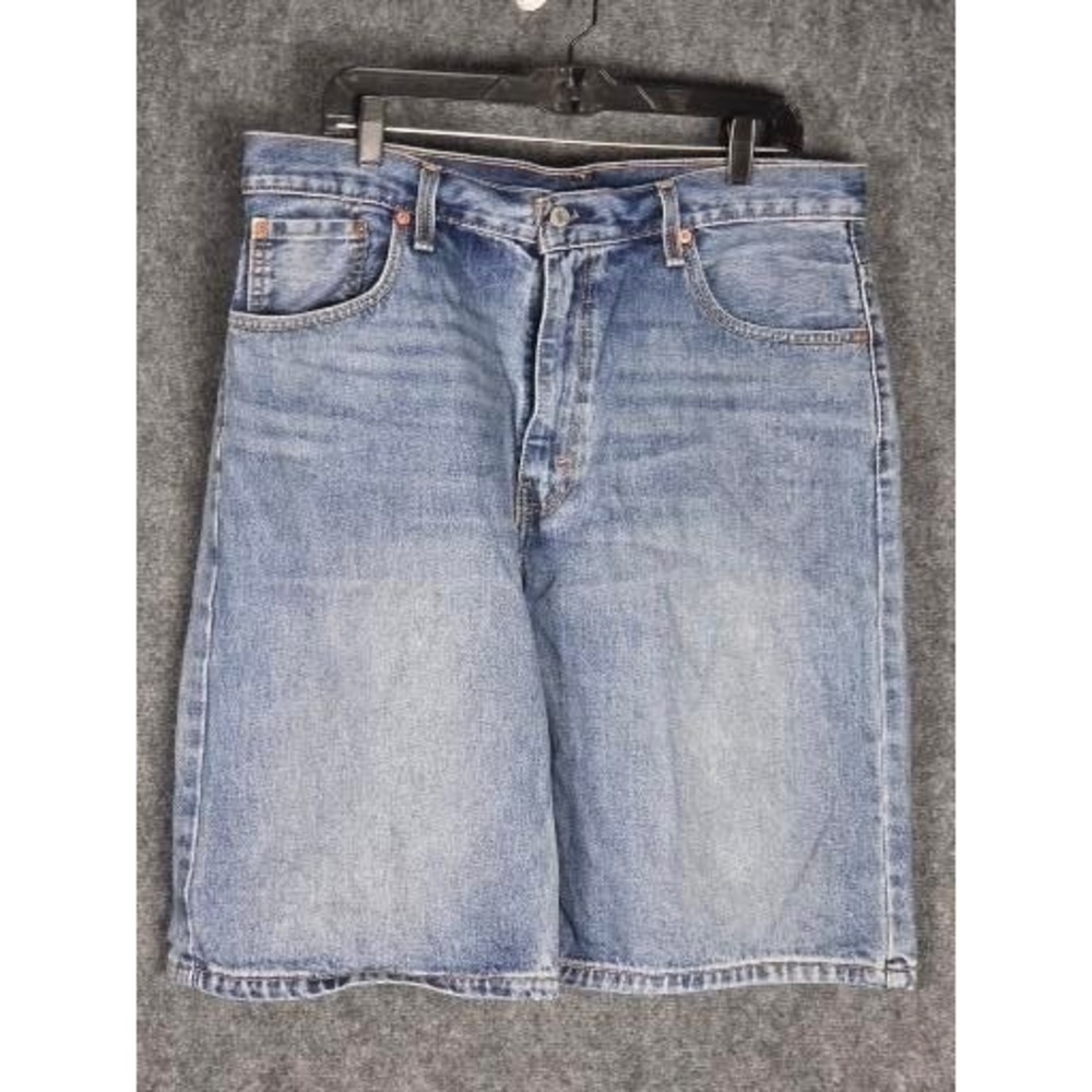 Levis 569 Loose Straight Fit Denim Shorts W36 Blue Jean Jorts Summer Relaxed